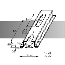 Paigadlusrelss TS15/F 15x5.5x2m